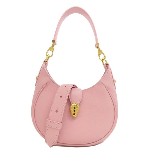 BVLGARI Pink Leather Bag - Picture 1 of 11